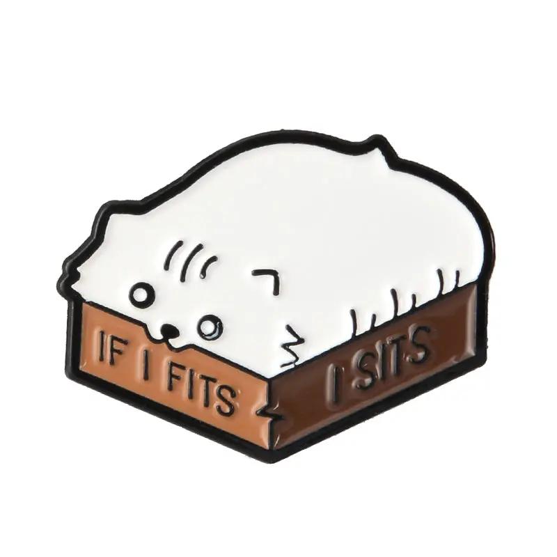 Cats Pin: If I Fits I Sits MyHobbyQ8