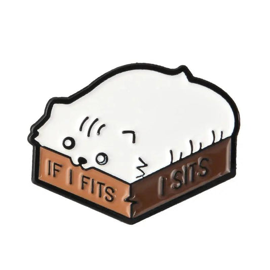 Cats Pin: If I Fits I Sits MyHobbyQ8