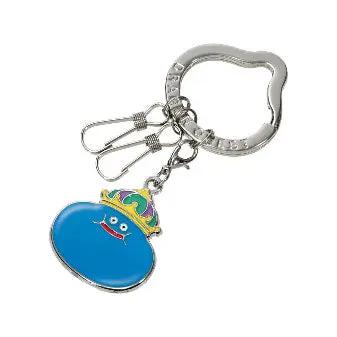 Dragon Quest keychains: Smile Slime Metal Keyring King Slime MyHobbyQ8