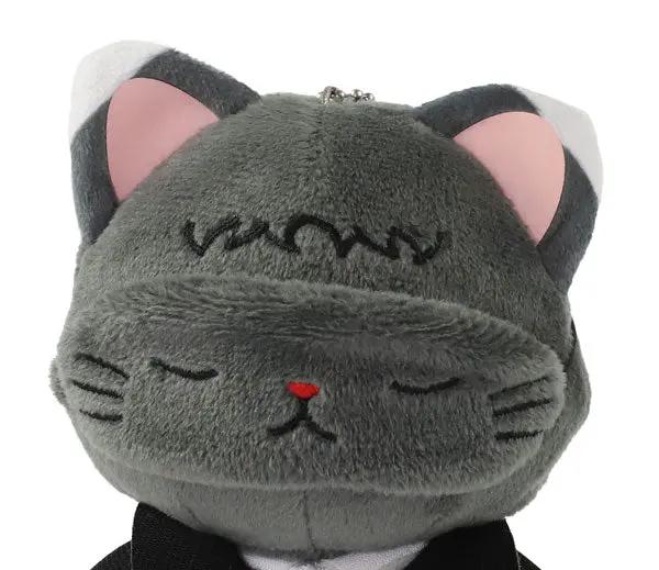 Bungo Stray Dogs Plush Keychain w/CAT Eye Mask Ryunosuke Akutagawa MyHobbyQ8