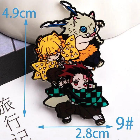 Demon slayer Pins: Tanjiro, Zenitsu and Inosuke MyHobbyQ8