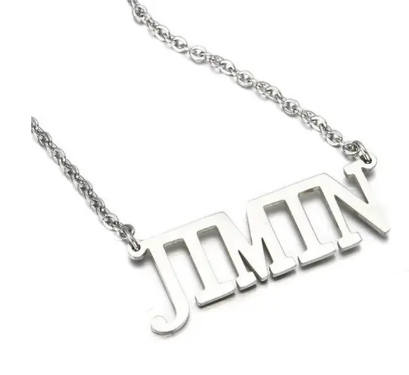 Kpop Stars Necklaces: Jimin MyHobbyQ8