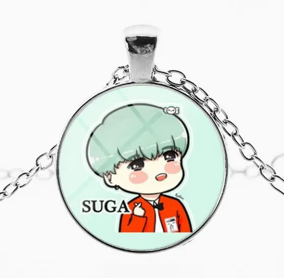 Kpop Stars Necklaces: Suga MyHobbyQ8