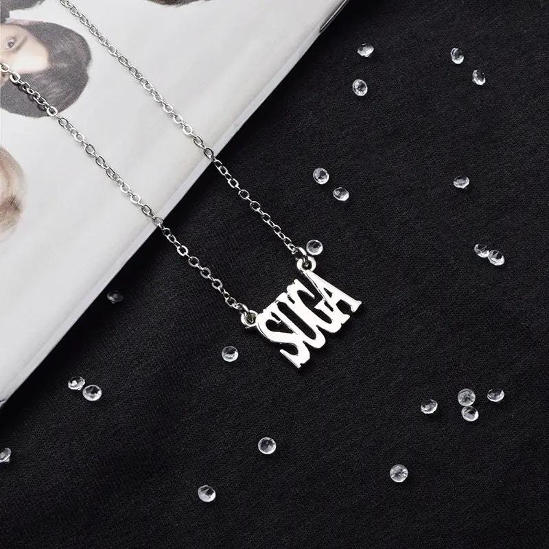 Kpop Stars Necklaces: Suga MyHobbyQ8