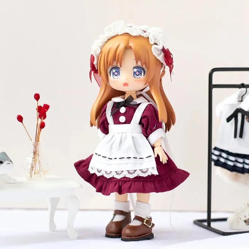 Home Clothes: Maid (Red) (Full set)(Nendoriod Doll) MyHobbyQ8