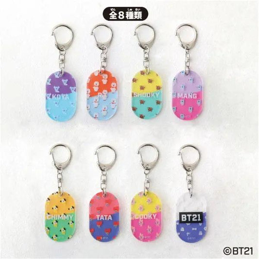 BT21 Random Acrylic Tag Keychain MyHobbyQ8
